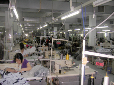 共栄中国工場 縫製